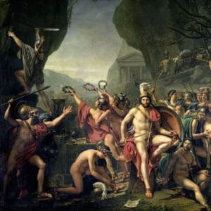 Jacques-Louis David - Leonidas aux Thermopyles (1814)