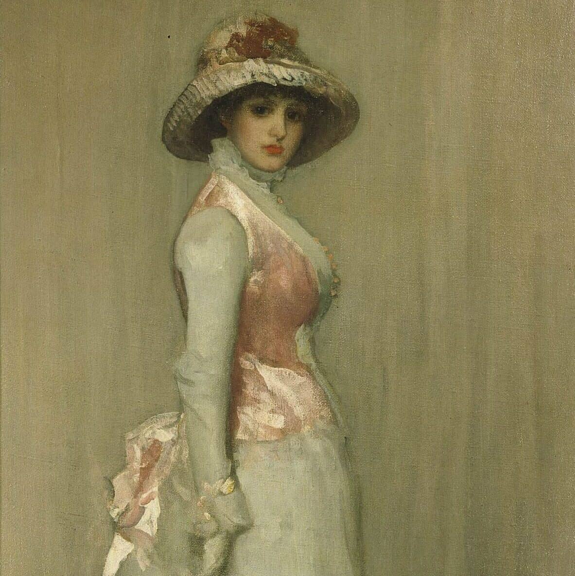 James Abbott McNeill Whistler : Harmonie en Rose et Gris : Lady Meux