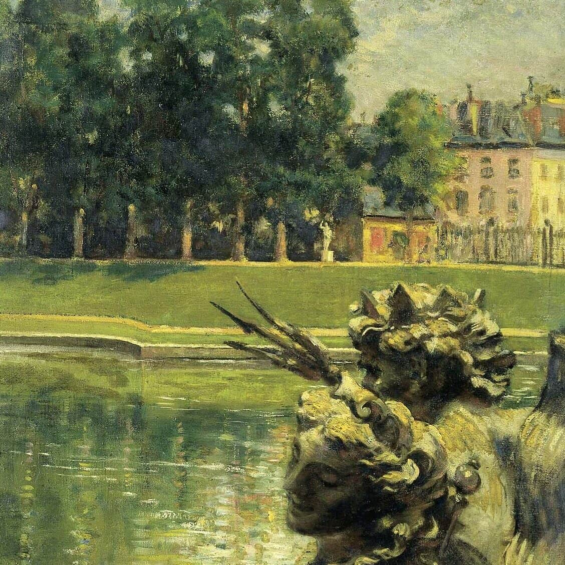 James Carroll Beckwith - Bassin de Neptune à Versailles (1913)