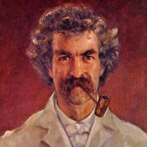 James Carroll Beckwith - Portrait of Mark Twain (1890)