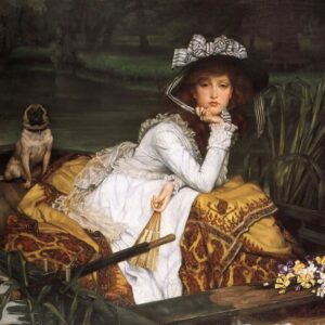 James Tissot - Jeune femme dans un bateau (Young Lady in a Boat), 1870