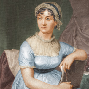Jane Austen (gravure colorisée)