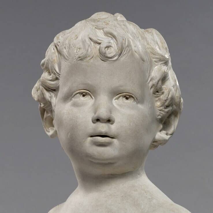Jean Antoine Houdon - Anne-Ange Houdon à l'âge de quinze mois, fille cadette du sculpteur, 1791