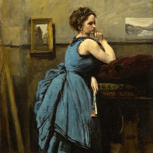 Jean-Baptiste Camille Corot, La Dame en bleu