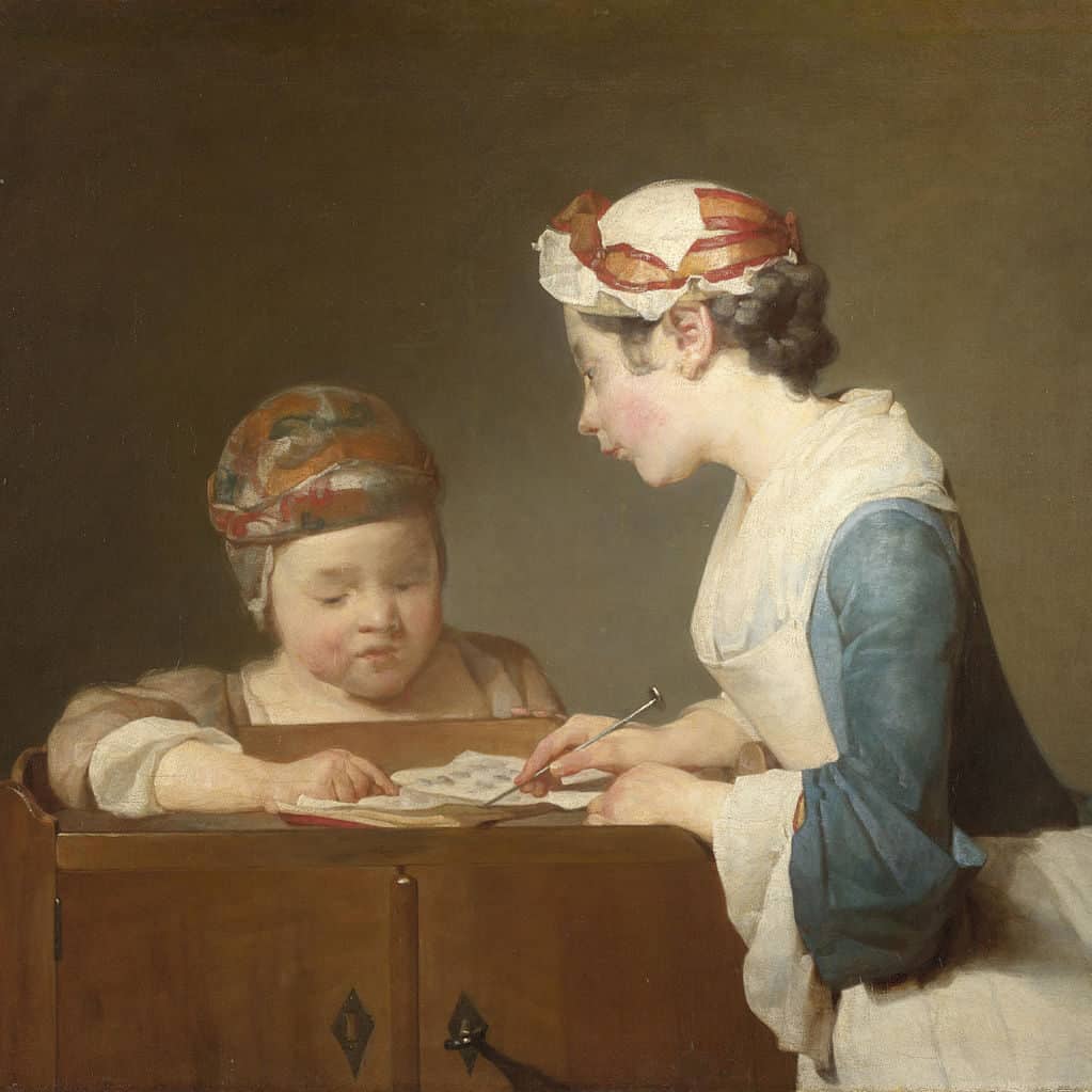 Jean-Baptiste-Siméon Chardin - La jeune institutrice (1736)