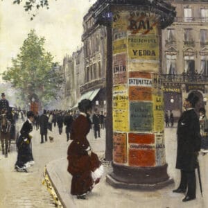 Jean Béraud - Scène de rue parisienne