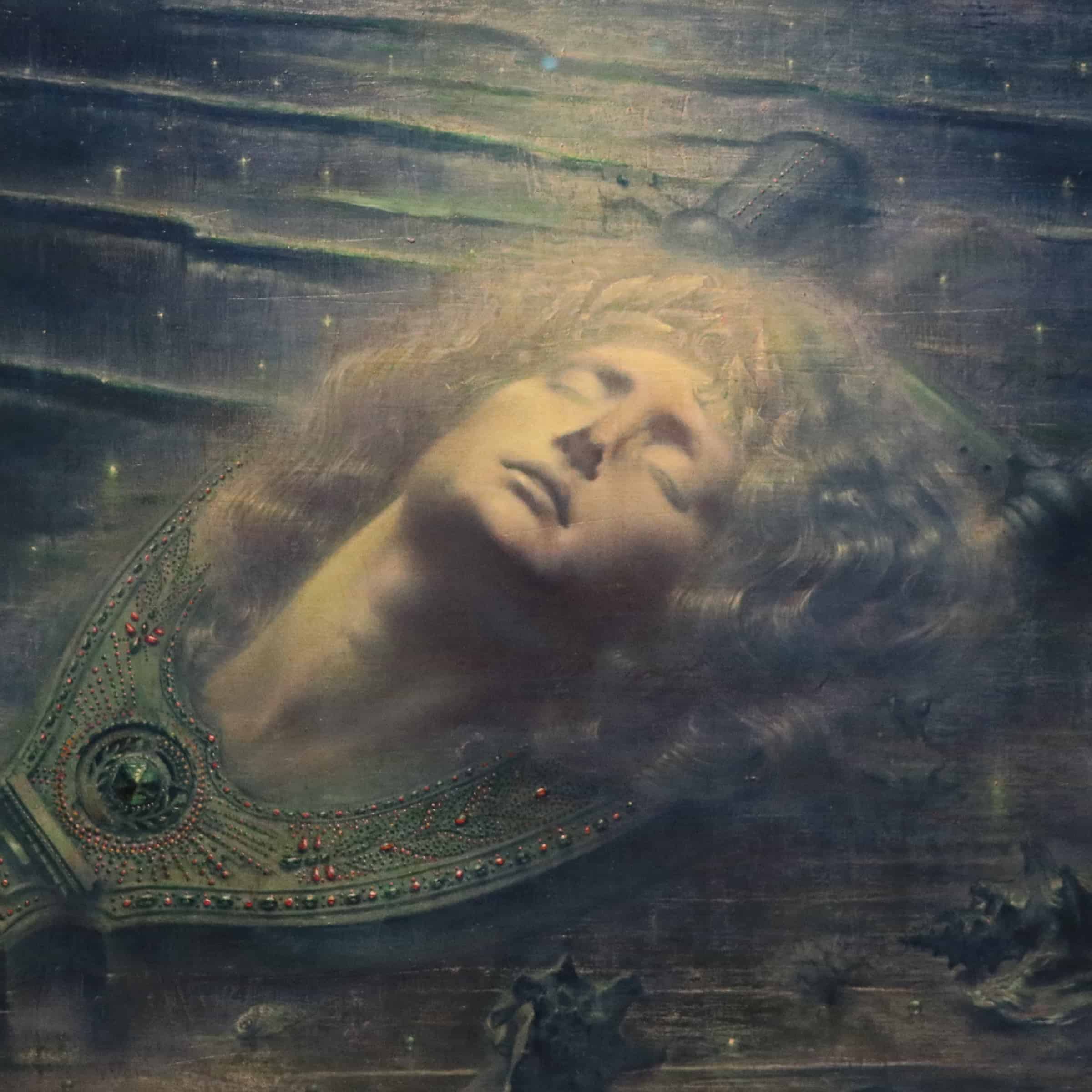 Jean Delville - Orphée mort (1893)