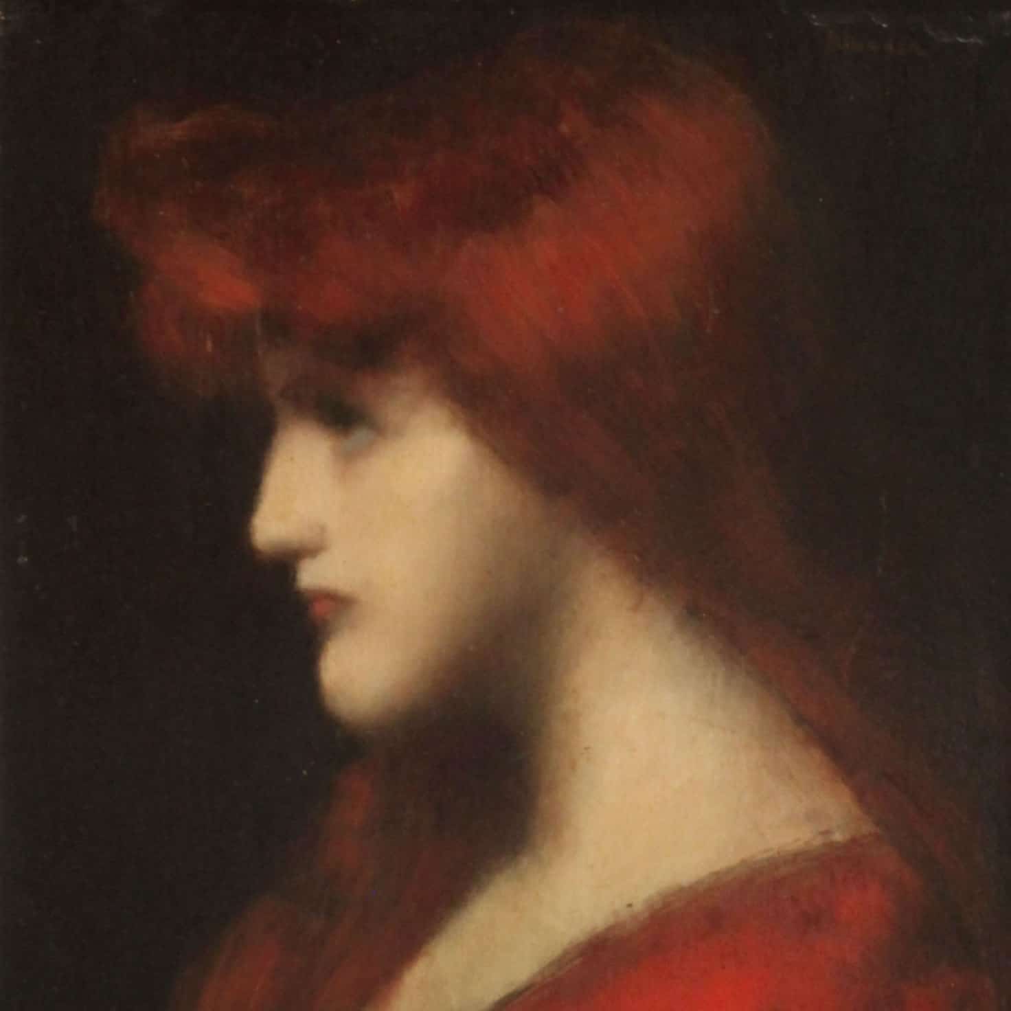 Jean-Jaques Henner - Portrait d'une jeune femme rousse