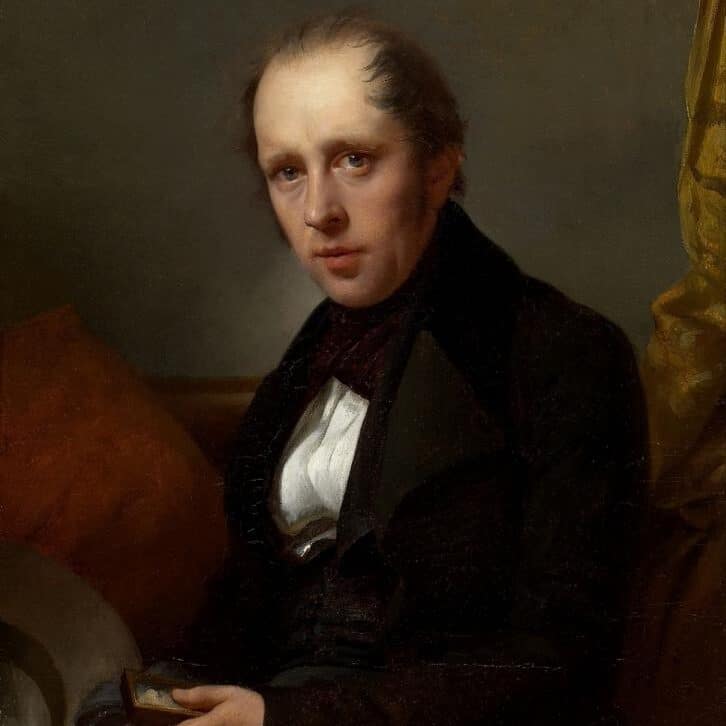 Jean-Léonard Lugardon - Portrait de Rodolphe Töpffer (vers 1840)