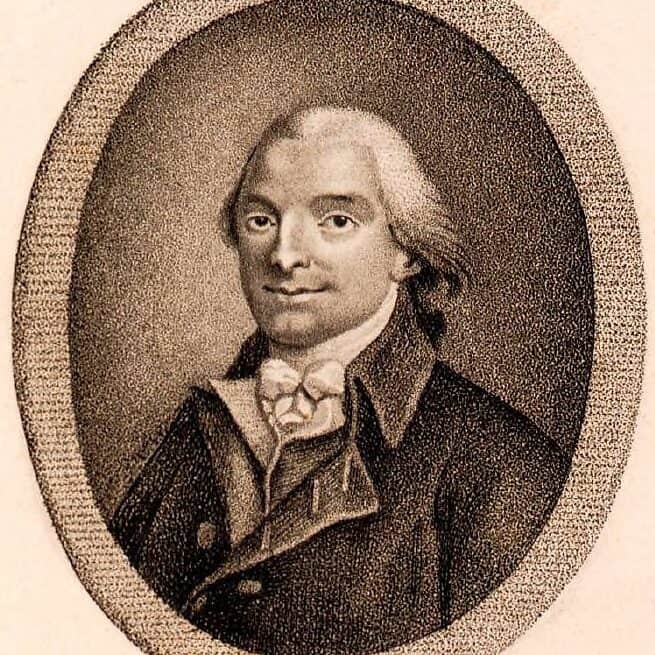 Jean-Pierre Claris de Florian, gravure de Jacob Mangot (vers 1800)
