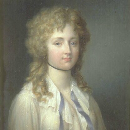 Jean-Pierre Franque - Portrait de Louise Adélaïde de Bourbon (18e siècle)