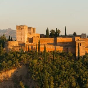 Alcazaba de l'Alhambra, Grenade, Andalousie, Espagne