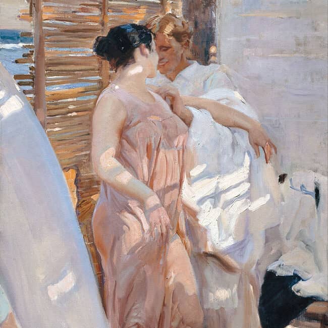 Joaquìn Sorolla,le peignoir rose