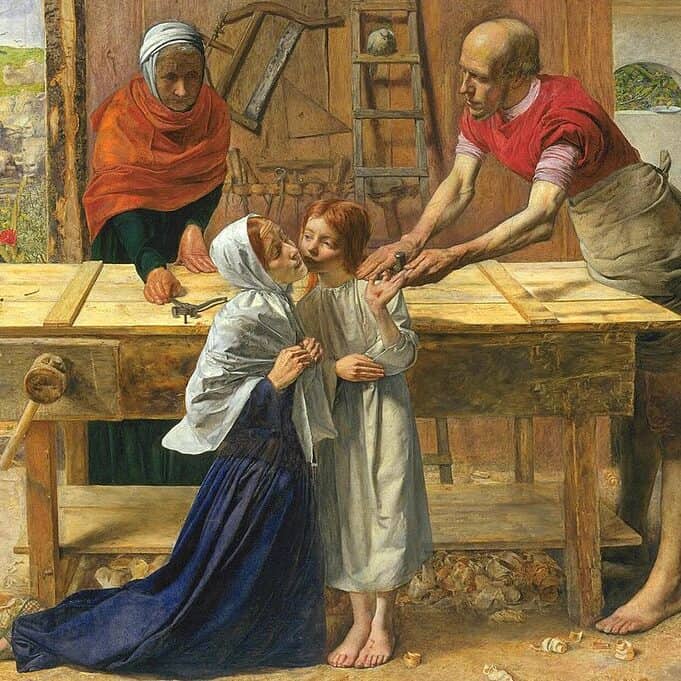 John Everett Millais, Le Christ chez ses parents (1849-1850)