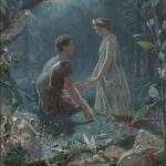 John Simmons - Hermia et Lysandre. Le Songe d'une nuit d'été (1870)