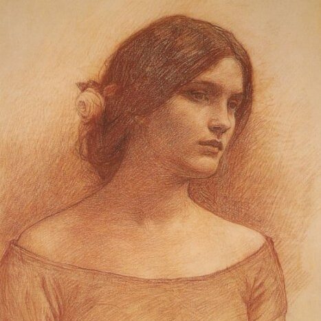 John Waterhouse - The Lady Clare study (1900)