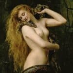 John Collier, Lilith (1892) - Détail