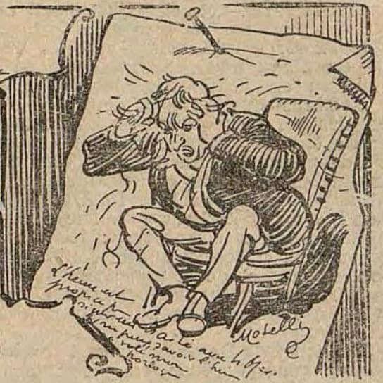 Illustration de Jose Moselli - À la Maison Blanche (L'Épatant - 12 février 1914)