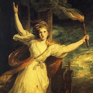 Joshua Reynolds (1723–1792) - Thaïs d'Athènes portant une torche