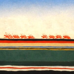 Kasimir Malevitch - La Charge de la cavalerie rouge (1928-1932), Détail