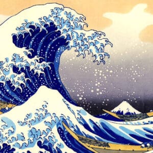 Katsushika Hokusai - La Grande Vague de Kanagawa (1833), Détail