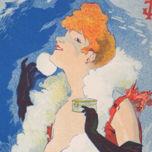 La diaphane, poudre de riz - Sarah Bernhardt - affiche de Jules Chéret