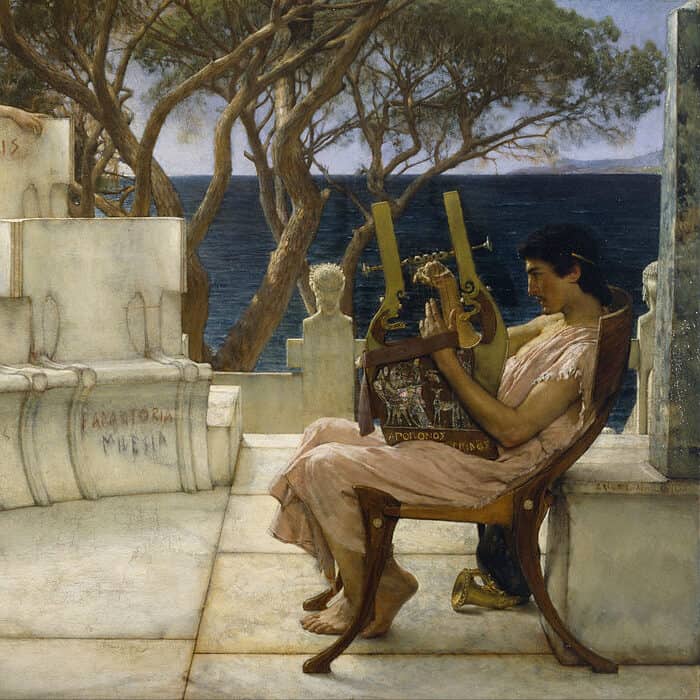 Lawrence Alma-Tadema - Sappho et Alcée (1881)