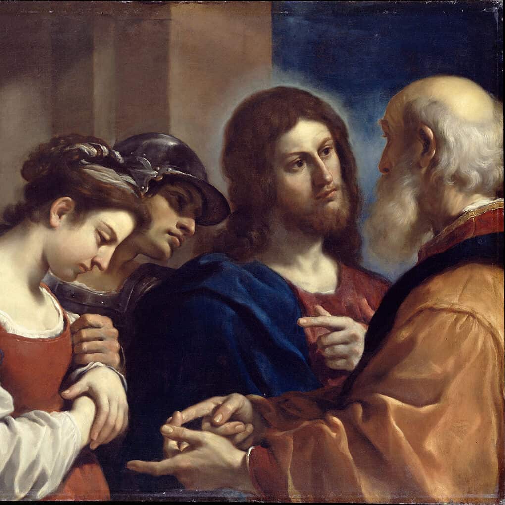 Le Guerchin - Jésus et la femme adultère