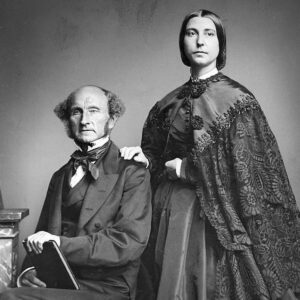 Le philosophe anglais John Stuart Mill et Helen Taylor, fille de son épouse Harriet Taylor