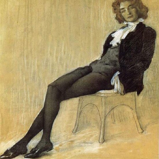 Léon Bakst - Portrait de Zenaida Gippius (1906)