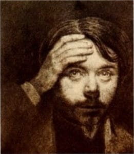Léon Bloy - Autoportrait au crayon à 19 ans