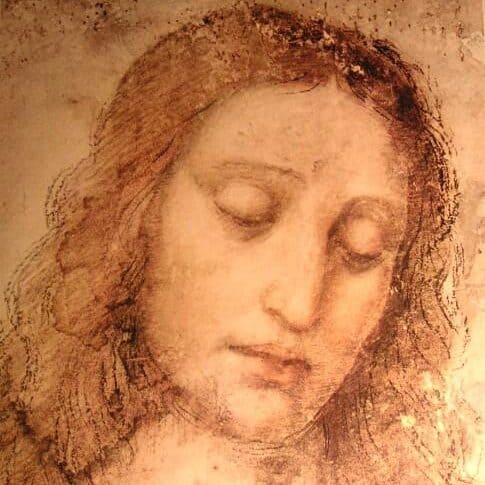 Léonard de Vinci - Étude du Christ pour La Cène