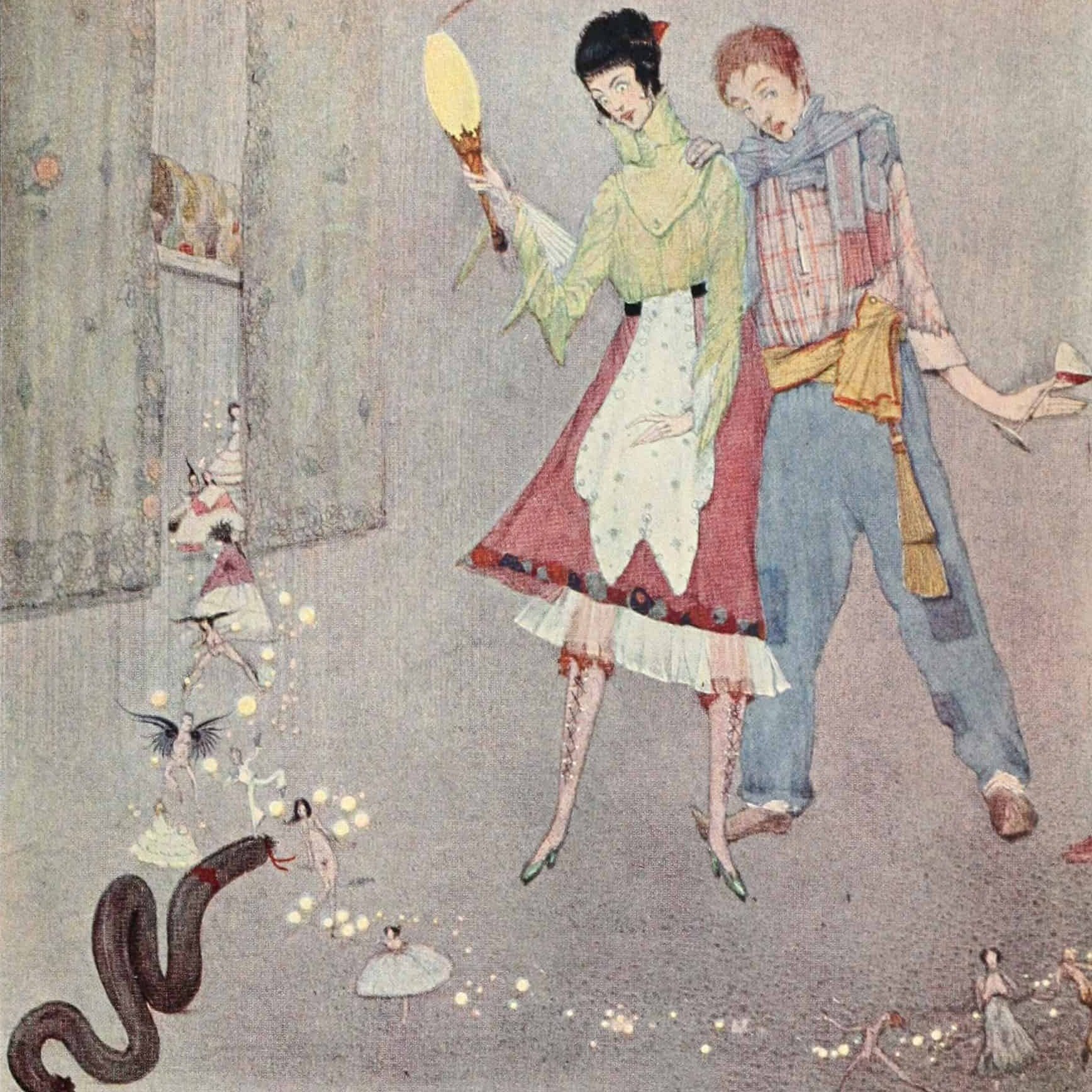 Les Souhaits ridicules, de Charles Perrault - illustration d'Harry Clarke (1922)