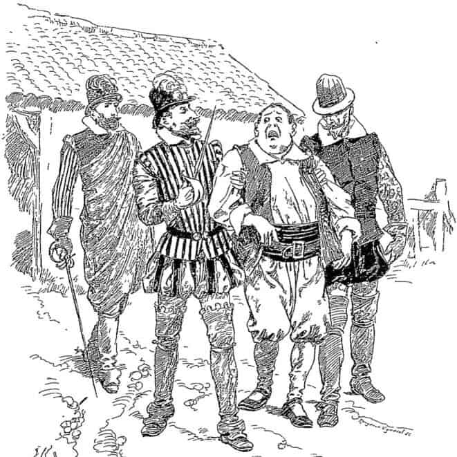 Zier, illustration pour Ventre Saint Gris dans Les Contes de l'épée (éd. Mame et fils, 1897)