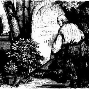 Le jardinier de cimetière, Les français peints par eux-mêmes (éd. Curmer, 1841)