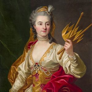 Louis-Michel Van Loo - Geneviève-Françoise-Laurette Randon de Malboissière en Melpomène (1765)
