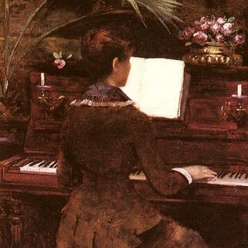 Louise Abbema - Au piano