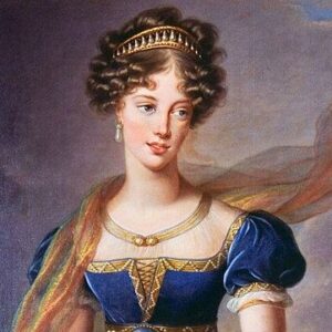 Louise-Elisabeth Vigée-Lebrun, La duchesse de Berry en robe de velours bleu (1824)