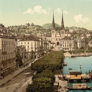 Lucerne (photochrome, vers 1890)
