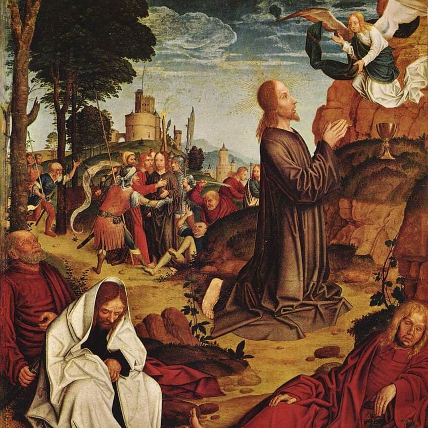 Maître de Saint-Séverin , Le Christ sur le mont des oliviers