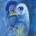 Marc Chagall - L'oiseau bleu (1952)