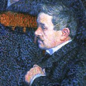 Maurice Maeterlinck, détail du tableau de Théo van Rysselberghe, La lecture par Émile Verhaeren (1903)