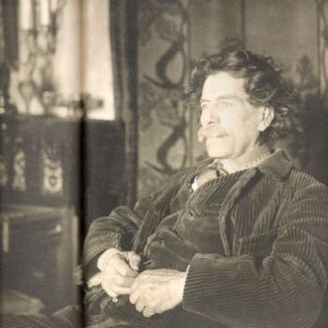 Maurice Rollinat dans son salon par Eugène Alluaud
