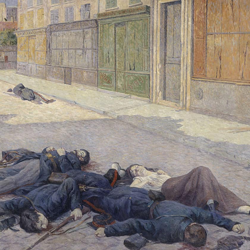 Maximilien Luce, Une rue de Paris en mai 1871 (1903-1906)