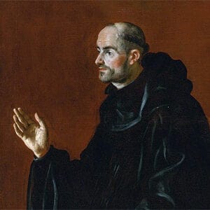 Portrait s'un moine bénédictin par Juan Rizi (1600–1681)