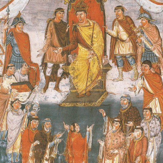 Moines Saint-Martin de Tours - Charles le Chauve entouré de ses courtisans (851)