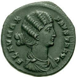Monnaie de Fausta Maxima Flavia (IVe siècle)