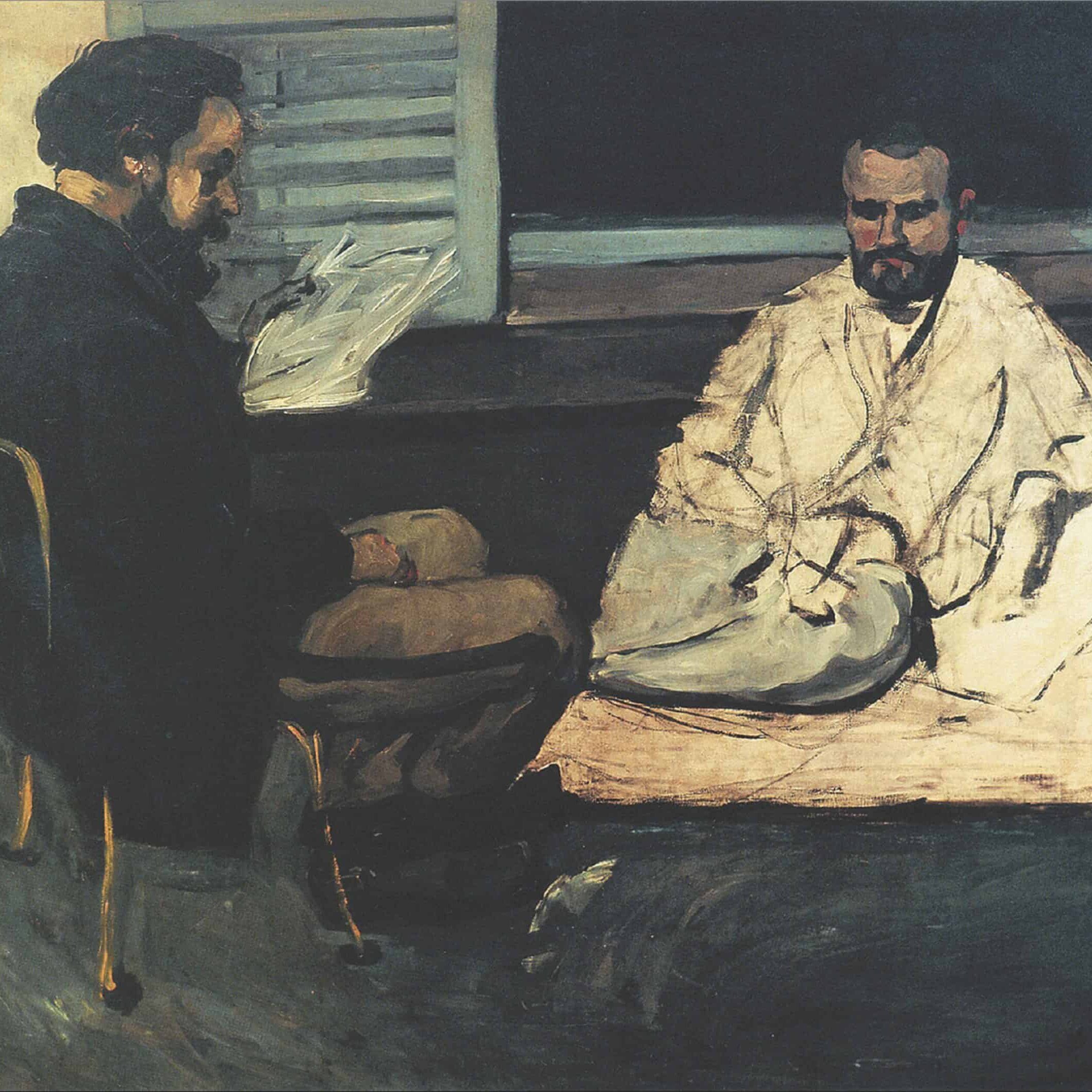 Paul Cézanne - Paul Alexis lisant à Émile Zola (1869-1870)