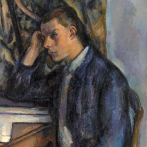 Paul Cézanne - Jeune homme à la tête de mort (1896-1898), Détail