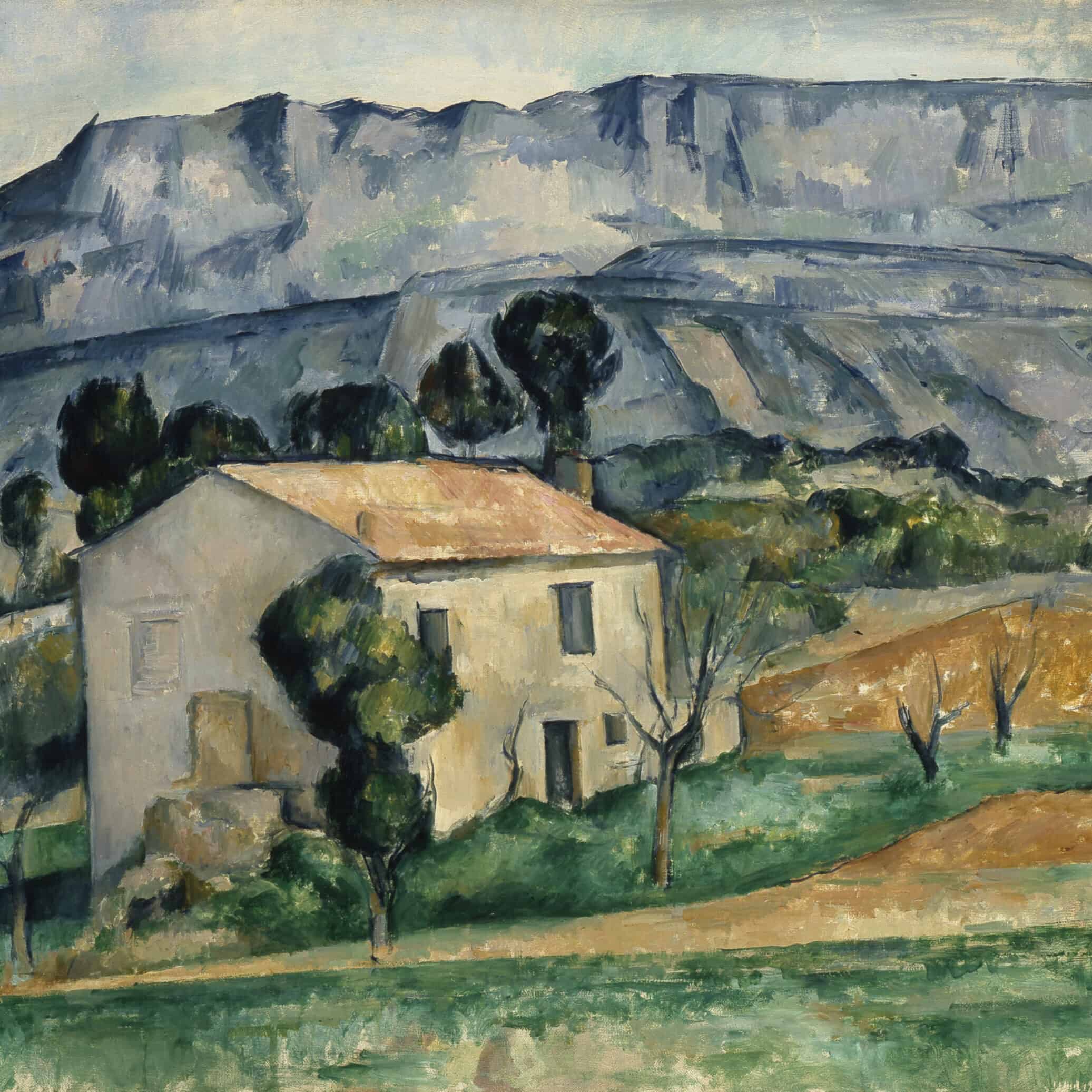 Paul Cézanne, Maison devant la Sainte-Victoire près de Gardanne (entre 1886 et 1890)